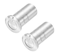 sourcing map 2 piezas de 12 mm / 0,47 "Protector contra el polvo para pestillo de puerta, insertos de cierre deslizante de seguridad a prueba de polvo de acero inoxidable 304, accesorios de cerradura