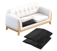 sourcing map 2 soportes de cojín para sofá, 20 x 20 pulgadas, tablero de soporte trapezoidal para asientos de cojín caídos, reemplazo de asiento de muebles de espuma, color negro