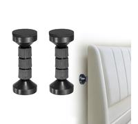 sourcing map 2 topes para cabecero, marco de cama roscado ajustable de 11 cm, herramienta antivibración, estabilizador de muebles para sofá, marco de cama, estantería, armario, color negro