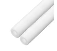 sourcing map 2 tubos de espuma de aislamiento de tuberías de 20 mm de diámetro interior de 30 mm de diámetro exterior de 3 pies, protección contra congelación para tubos de cobre, color blanco