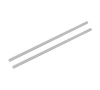 sourcing map 2 varillas de acero inoxidable 304, eje sólido de metal de 10 mm x 356 mm, barra redonda para modelo, avión, coches, barcos, manualidades, trabajo de metal