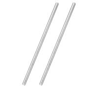 sourcing map 2 varillas totalmente roscadas, M12 x 1,25 mm, acero inoxidable 304, rosca fina, pernos de rosca de 400 mm, tornillos roscados para anclajes, pernos, perchas, abrazaderas y pernos en U