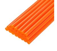sourcing map 20 barras de pegamento caliente para pistola de pegamento de 11 mm x 8 pulgadas, mini barra de pegamento adhesivo termofusible, color naranja