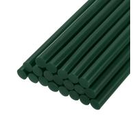 sourcing map 20 barras de pegamento caliente para pistola de pegamento de 7 mm x 4 pulgadas, mini barra de pegamento adhesivo termofusible, color verde oscuro