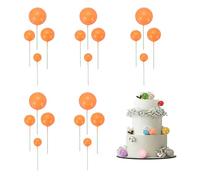 sourcing map 20 bolas de espuma para decoración de tartas, decoración de cupcakes, decoración de cupcakes, bolas de decoración para fiestas de cumpleaños, bodas, Halloween, suministros de Navidad