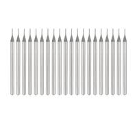 sourcing map 20 brocas de diamante de grano 80 con cabeza cilíndrica de 0,5 mm, herramientas de perforación con vástago de 2,35 mm para gemas, vidrio, ágata, jade y esmeralda