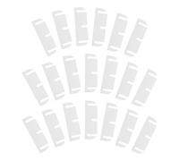 sourcing map 20 cuñas de bisagra de puerta, espaciadores ajustables de plástico de 3.5 pulgadas, 3 ranuras para alineación de puerta interior, relleno de huecos, fugas de aire, color blanco