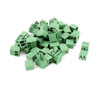 sourcing map 20 Pares Bloque de terminales de Tornillo de Paso de 3,81 mm Conector Macho Hembra PCB