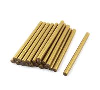 sourcing map 20 Piezas Dorado Tono Brillo Eléctrico Caliente Derretir Pistola Pegamento Barra 11mm X 150mm para Bricolaje DIY Artesanías Manualidades
