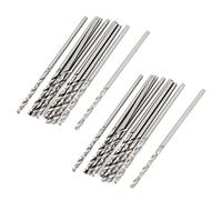 sourcing map 20PCS Taladro eléctrico HSS 1.2mm Dia Tip Vástago recto Brocas