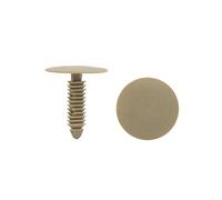 sourcing map 20Pzas Retenedores Beige Remache De 7mm X 25mm X 28mm De Plástico Coche Guarnecido Del Panel Tablero De Puerta