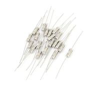 sourcing map 20uds AC 250V 5A 4x11mm Acción Lenta Activo Axial Conductor Cerámico Fusible