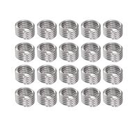 sourcing map 20uds Alambre Roscados Insertos 3/8-16 UNC 1D 9,5mm 304 Inoxidable Acero Helicoidal Espiral Alambre Rosca Manguito