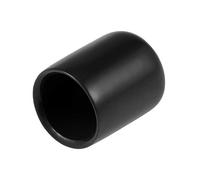 sourcing map 20uds Caucho Extremo Tapas 14mm ID Vinilo Redondo Extremo Tapa Cubierta Tornillo Rosca Protectores Negro
