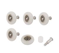 sourcing map 23mm dia rodillo Casa de Baño de puerta corredera puerta de la ventana de la rueda 5pcs