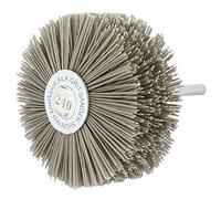 sourcing map 240 Cepillos herramienta de rectificado con vástago de 6mm de diámetro 82mm cabeza nailon abrasivo de grano