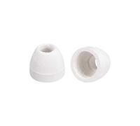 sourcing map 250uds 5mm Diámetro Cerámica Aislante Perla Cónico Aislamiento Perla para Termo-retráctil Tubo Calentamiento Alambre