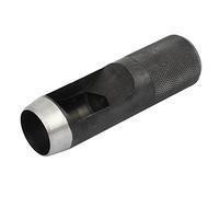 sourcing map 25mm Diámetro Mango Estriado Herramienta de Perforación Punta Hueca para Cinturón Correa de Cuero