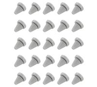 sourcing map 25Pcs Boquillas de Repuesto para Cabezal de Ducha Boquilla de Silicona Rociador Redondo,Reparación para Cabezal de Ducha Diámetro del Agujero Ajuste de 6mm Gris Oscuro