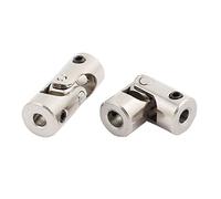 sourcing map 2pcs 3.2mm a 4mm Conector de eje de Motor giratorio del cardan para DIY Modelo RC Juguete