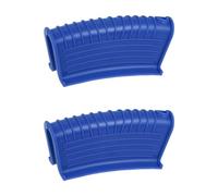 sourcing map 2Pcs Funda de Silicona para Asistente de Mango Caliente Cubierta de Mango de Sartén Soporte para Olla Antideslizante Resistente al Calor para Cocina Sartenes Azul