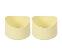 sourcing map 2pcs Funda Protectora de Silicona de 7cm Amarillo Claro