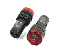 sourcing map 2PCS Indicador de señal Lámpara Luz de alarma AC 220 LED rojo