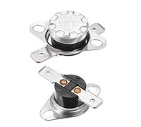 sourcing map 2pcs KSD301 Interruptor Térmico para 150 °C 10A 6.3mm