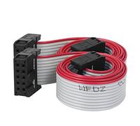 sourcing map 2pcs PATA IDE Cable de cinta plana 50 cm 2, 54 mm 10 pines