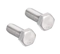 sourcing map 2Pcs Tornillo Fijador 3/8-16X1" La Cabeza Hexagonal De 304
