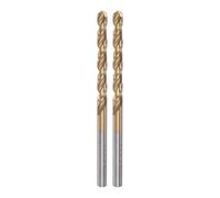 sourcing map 2uds Helicoidales Brocas 3.9mm Titanio Revestido (HSS-E) M42