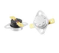 sourcing map 2uds KSD301 250V 10A Temperatura Control Interruptor Termostato 75C Celsius NC para para Microondas Horno Calefacción Eléctrica Motor