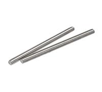 sourcing map 2uds M10 X 150mm Completamente Roscada Varilla 304 Inoxidable Acero Derecha Mano Roscas