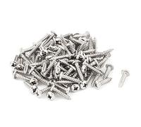 sourcing map - ® 3,5 mm x 16 mm Pan Cabeza Phillips tornillos autorroscantes Sujetadores 100 Pcs