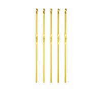 sourcing map 3.5mm Aluminio Crochet Gancho, 6pcs Naranja Tejer Agujas de Ganchillo Crochet Gancho Herramienta de Ganchillo para Tejer Suéter para Bricolaje Artesanal Hilo