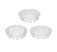 sourcing map 3 botones de índice de grifo, 3/4 pulgadas de diámetro interior, manijas de grifo, botón acrílico para fregadero caliente y frío, tapa de repuesto para baño, cocina, transparente