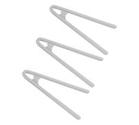 sourcing map 3 mini pinzas de silicona, 14 cm, resistentes al calor, para cocina, cocina, alimentos, antideslizantes, para tostadora, ensalada, cubitos de hielo, frutas, azúcar, barbacoa, color gris