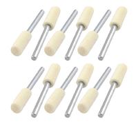 sourcing map 3 mm vástago 6 mm de diámetro pulido rueda pulidora para fieltro Bobs 12 piezas