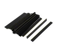 sourcing map 30 Piezas Hembra PCB Cabecero 40 Entradas 2.54mm Distancia Conector Negro
