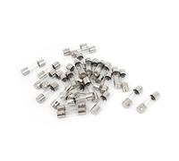 sourcing map 30 Uds 250V 4A F4AL Veloz Rápido Soplado Vidrio Tubo Fusibles 5mm x 20mm