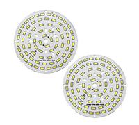 sourcing map 300mA 36W 72 LED 5730 Surface Mounted Devices LED Chip Módulo Aluminio Tablero Puro Blanco Súper Brillante 115mm Dia 2uds