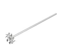 sourcing map 304 Inoxidable Acero Agitador Varilla 11.81" Longitud Dispersión Máquina Agitar Palos con 1.97" ID Dispersión Disco para Laboratorio, Industrial