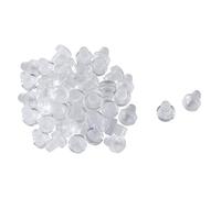 sourcing map 30pcs Topes Claros Suaves Parachoques Se Deslizan Tapa 6 mm