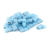 sourcing map 35 Pcs 6,3mm Derecho Ángulo de tamaño de andera L Estilo aisaldo de rizar Terminal Conector