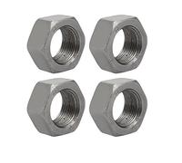 sourcing map 4 piezas Tuerca izquierda hexagonales M22 x 1,5 mm de Paso rosca métrica fina de acero al carbono