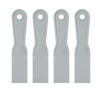 sourcing map 4 raspadores de masilla de plástico flexible de 1.5 pulgadas, herramienta de limpieza desechable para esparcir pintura, reparación de parches, color gris