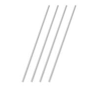 sourcing map 4 varillas redondas de acero de 3 mm de diámetro, HSS barra de torno herramienta de 150 mm de largo para taladros de eje, tornos, máquina de torneado de eje cilíndrico en miniatura