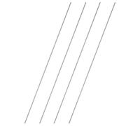 sourcing map 4 varillas totalmente roscadas, M2 x 0,4 mm, paso 304 de acero inoxidable 304, tornillos roscados de 250 mm de largo para anclajes, pernos, perchas, abrazaderas y pernos en U