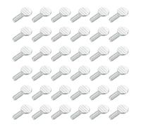 sourcing map 40 tornillos de pulgar M5 x 12 mm, cabeza de pala de hierro sólido, totalmente roscado, galvanizado, tornillos de raqueta de dedo, sujetadores para el hogar, electrónica, máquina