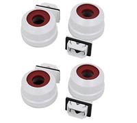 sourcing map 4pcs Base portalámparas con cubierta blanca AC 500V 2A G5-F288G T5 Toma de luz G5